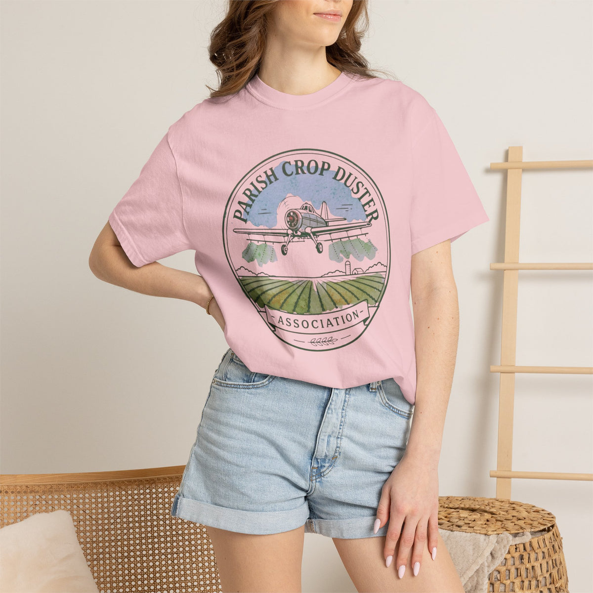 Parish Crop Duster Association Comfort Colors Tee