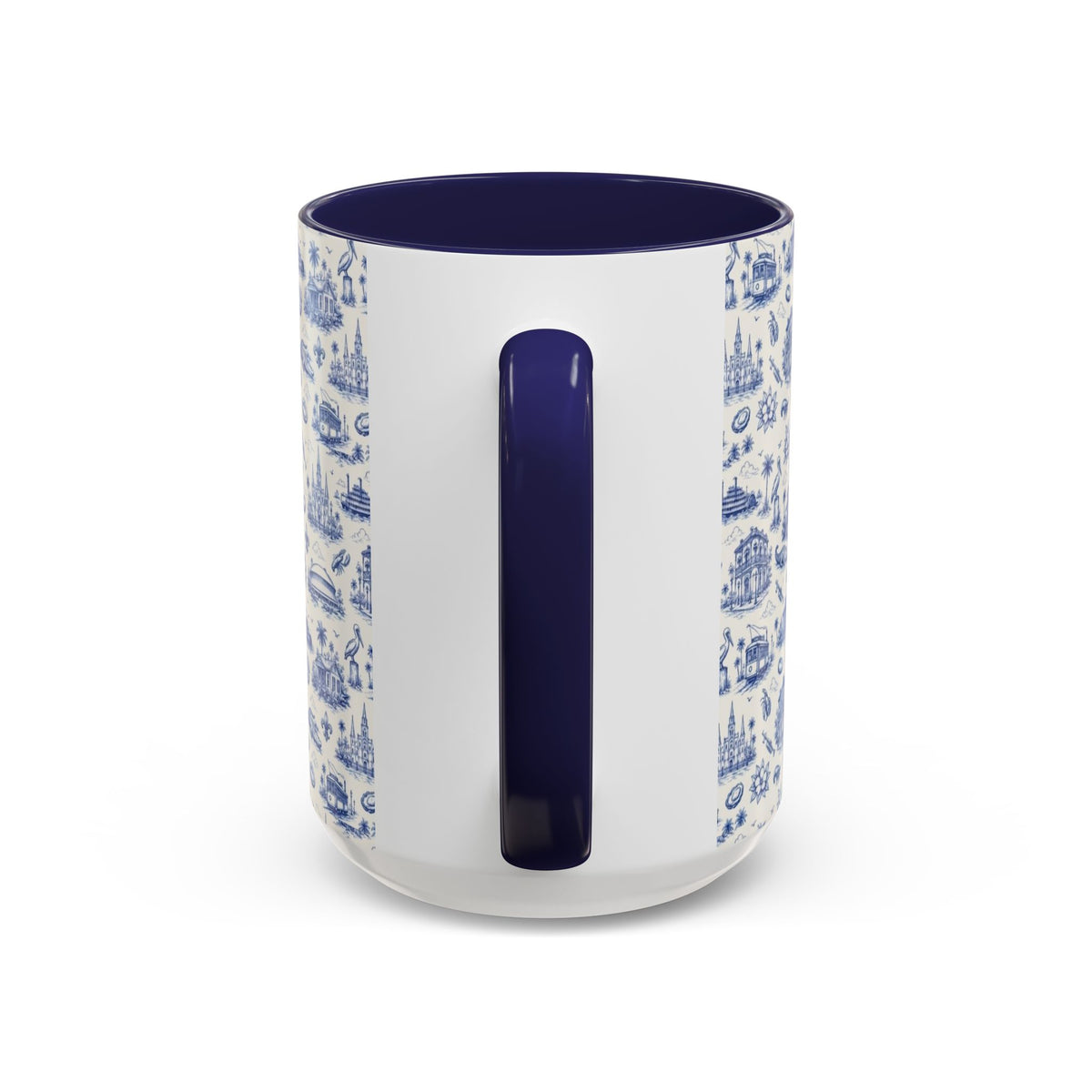 Royal Street Blues Louisiana Toile Accent Mug | 11 oz & 15 oz