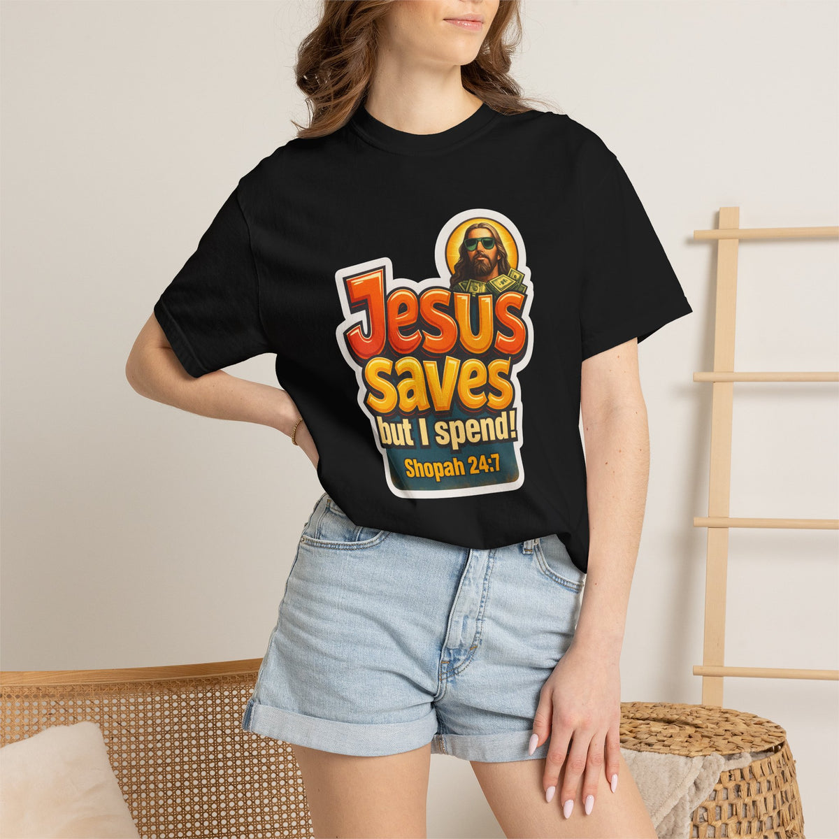 JESUS SAVES BUT I SPEND COMFORT COLORS
