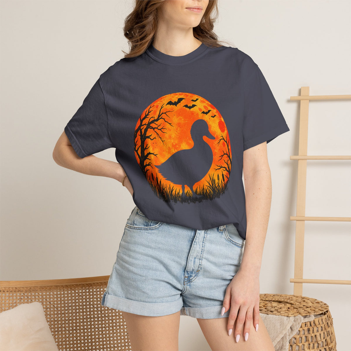 Fowl Moon Rising Comfort Colors Tee