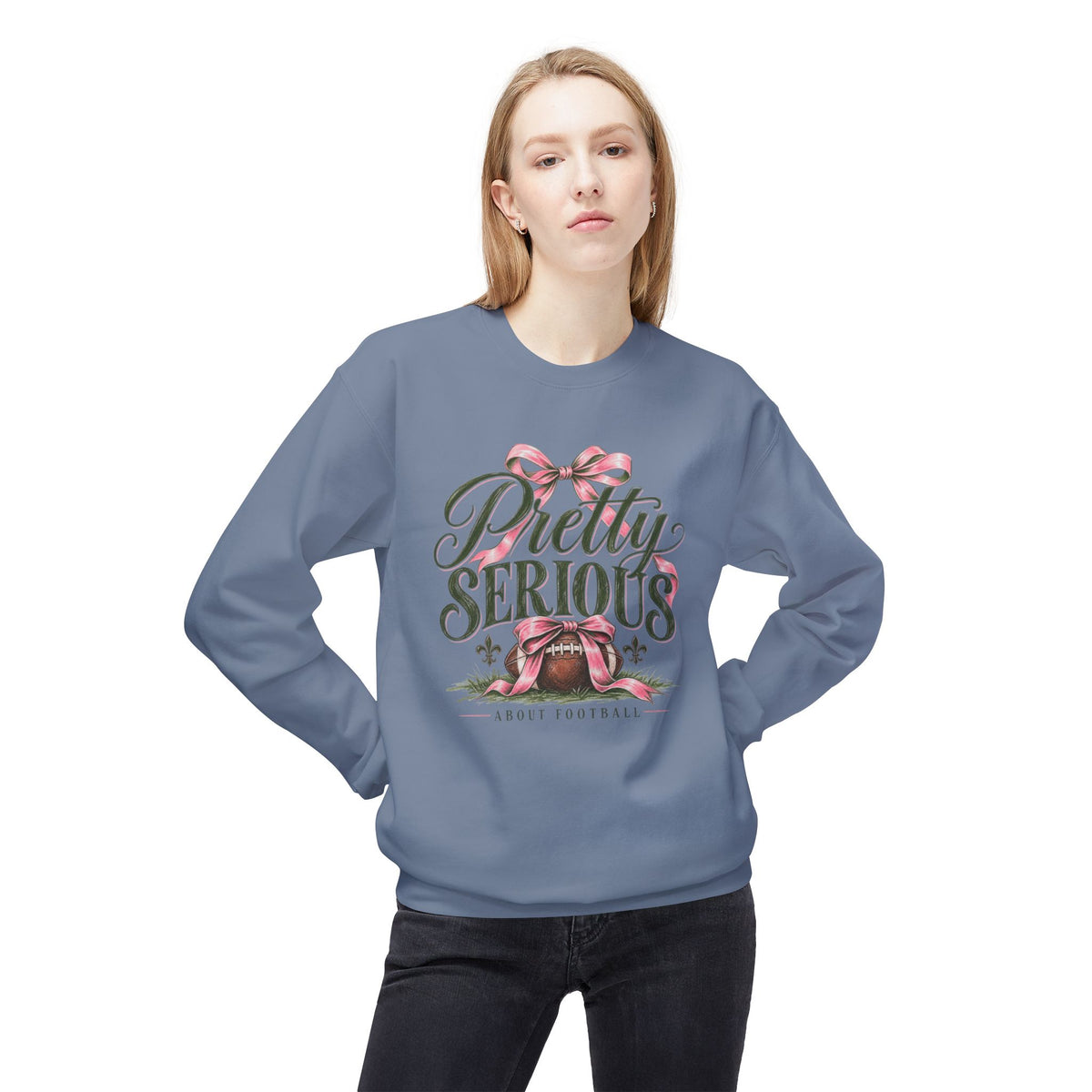 Pretty Serious Football Crewneck Sweatshirt