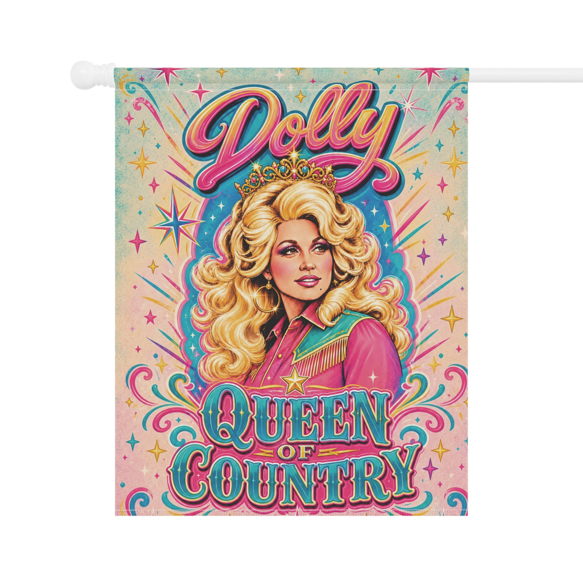Queen of Pastel Country Garden & House Banner