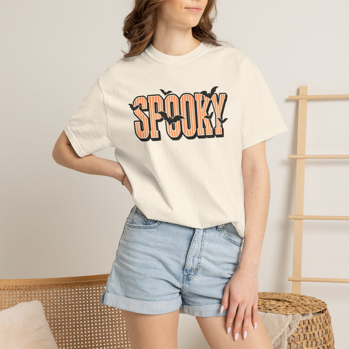 Spooky Season Varsity Comfort Colors Tee