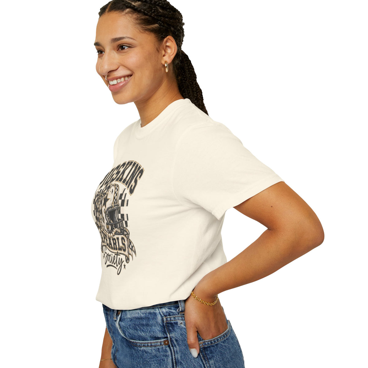 Pigskins & Pearls Society Comfort Colors® Tee