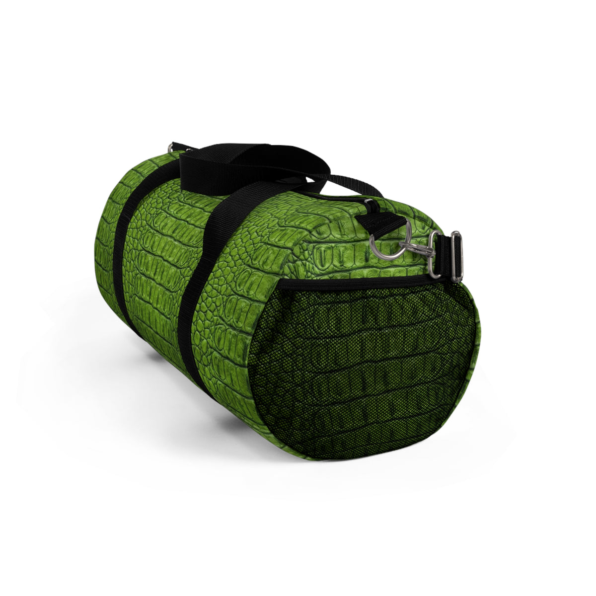 Green Alligator Luxe Duffel Bag