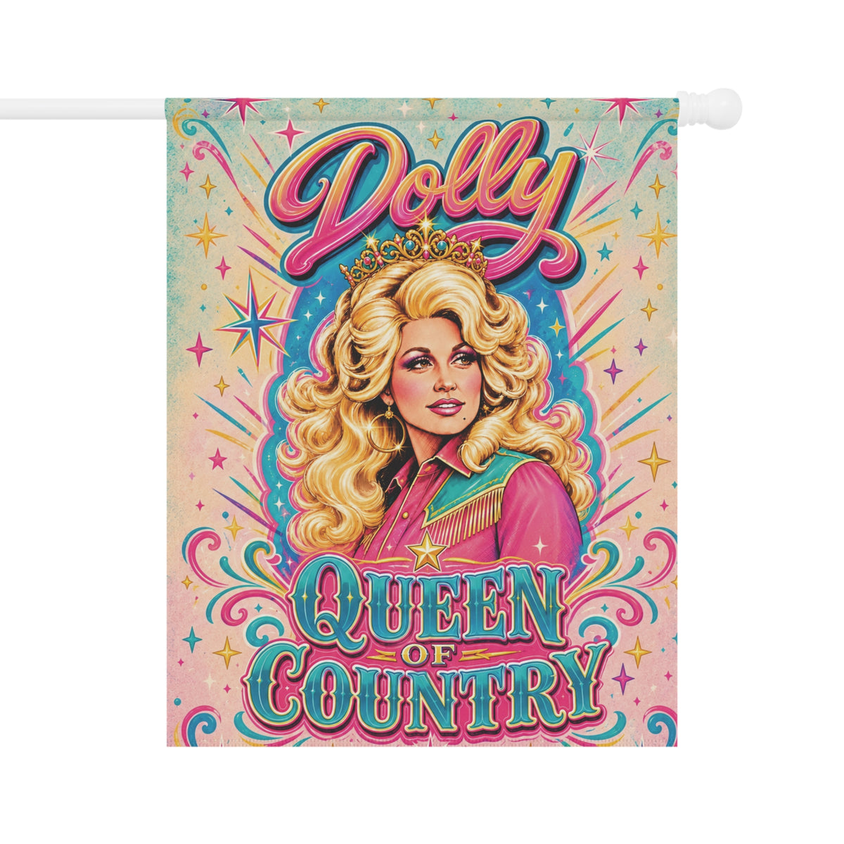 Queen of Pastel Country Garden & House Banner