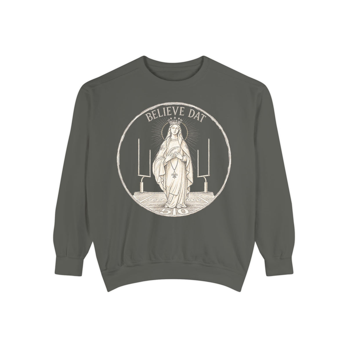 Our Lady of the 50 Yard Line Crewneck