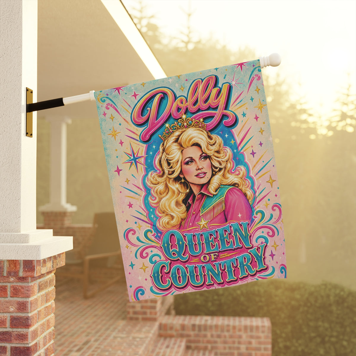 Queen of Pastel Country Garden & House Banner