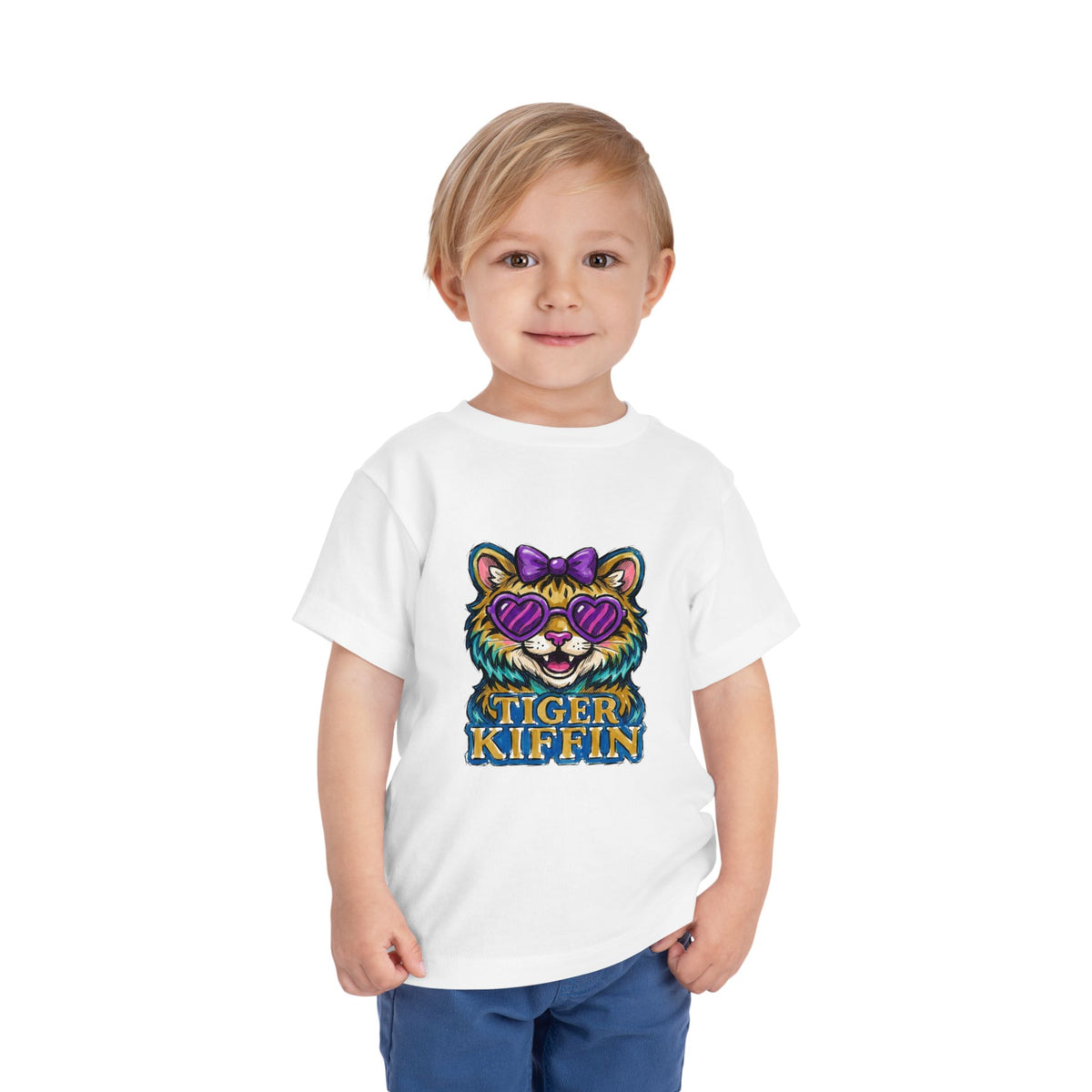 Tiger Kiffin Bow Toddler Short Sleeve Tee