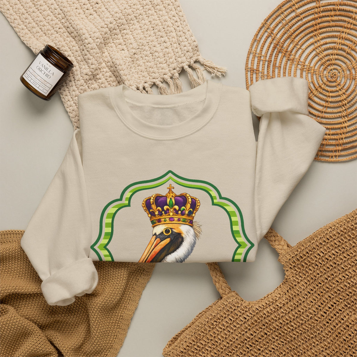 Crowned on the Bayou Unisex Heavy Blend™ Crewneck  Sweatshirt