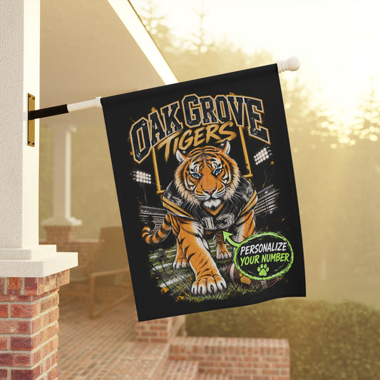 Oak Grove Tigers Personalized Garden Flag