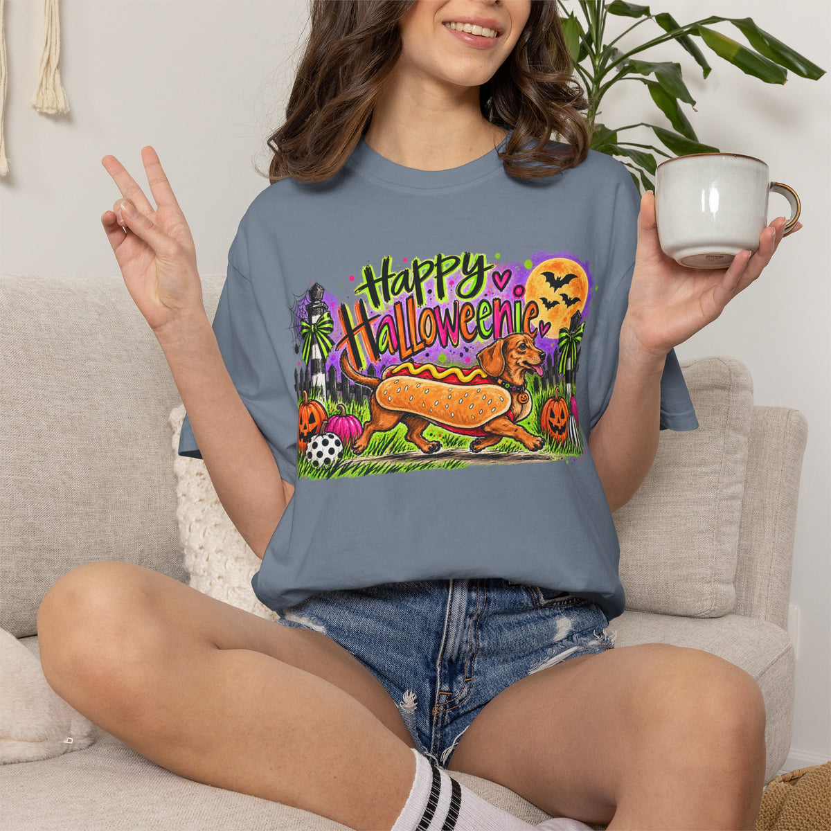 Happy Halloweenie Comfort Colors