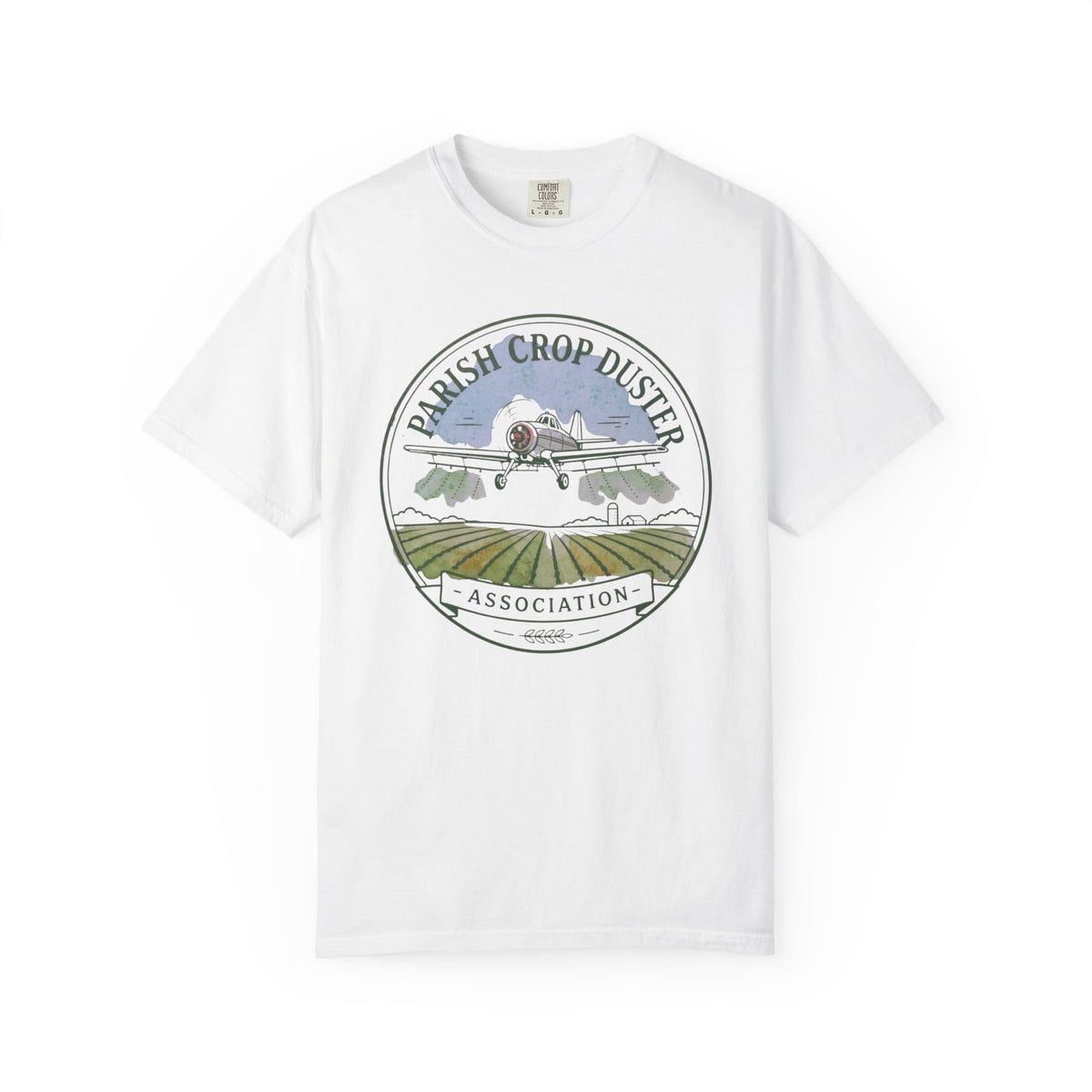 Parish Crop Duster Association Comfort Colors Tee