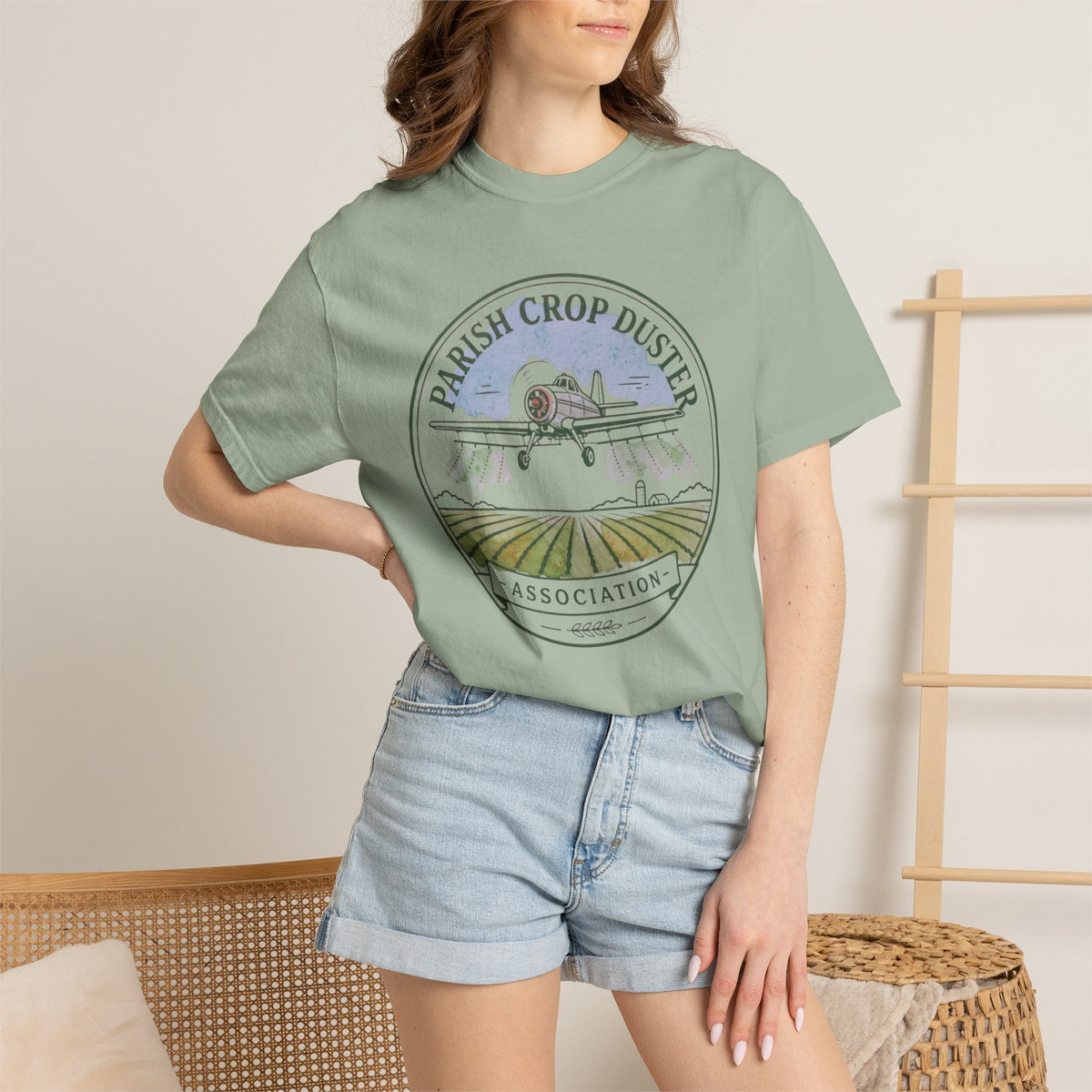 Parish Crop Duster Association Comfort Colors Tee