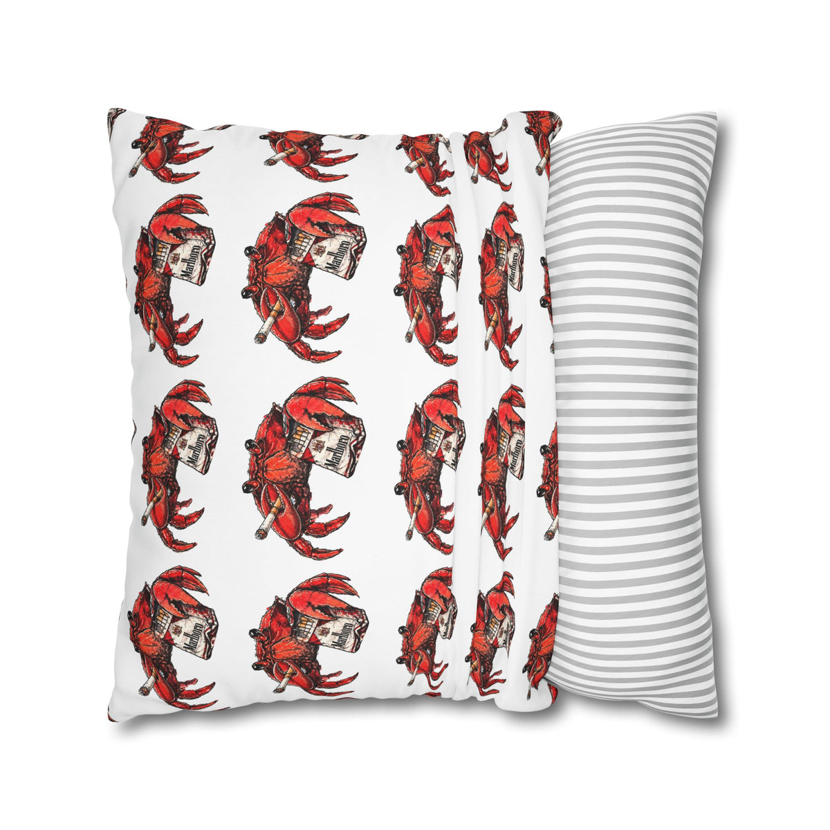 Crabby Habit Square Poly Canvas Pillowcase