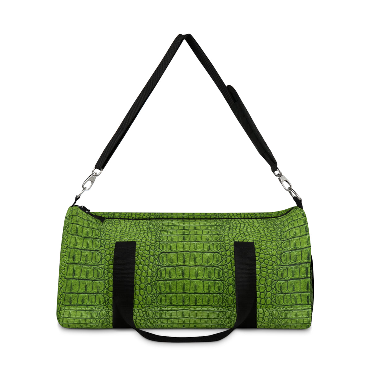 Green Alligator Luxe Duffel Bag