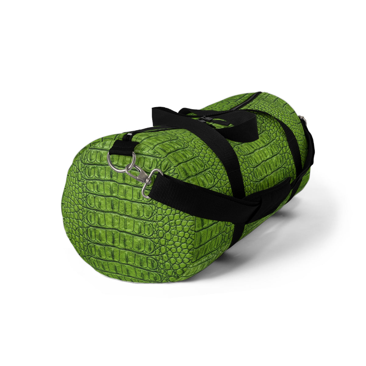 Green Alligator Luxe Duffel Bag