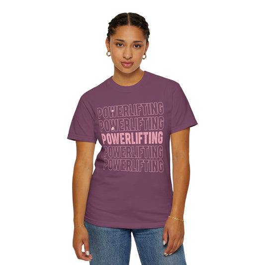 Powerlifting Repeat Comfort Colors® Tee | Vintage Strength Shirt