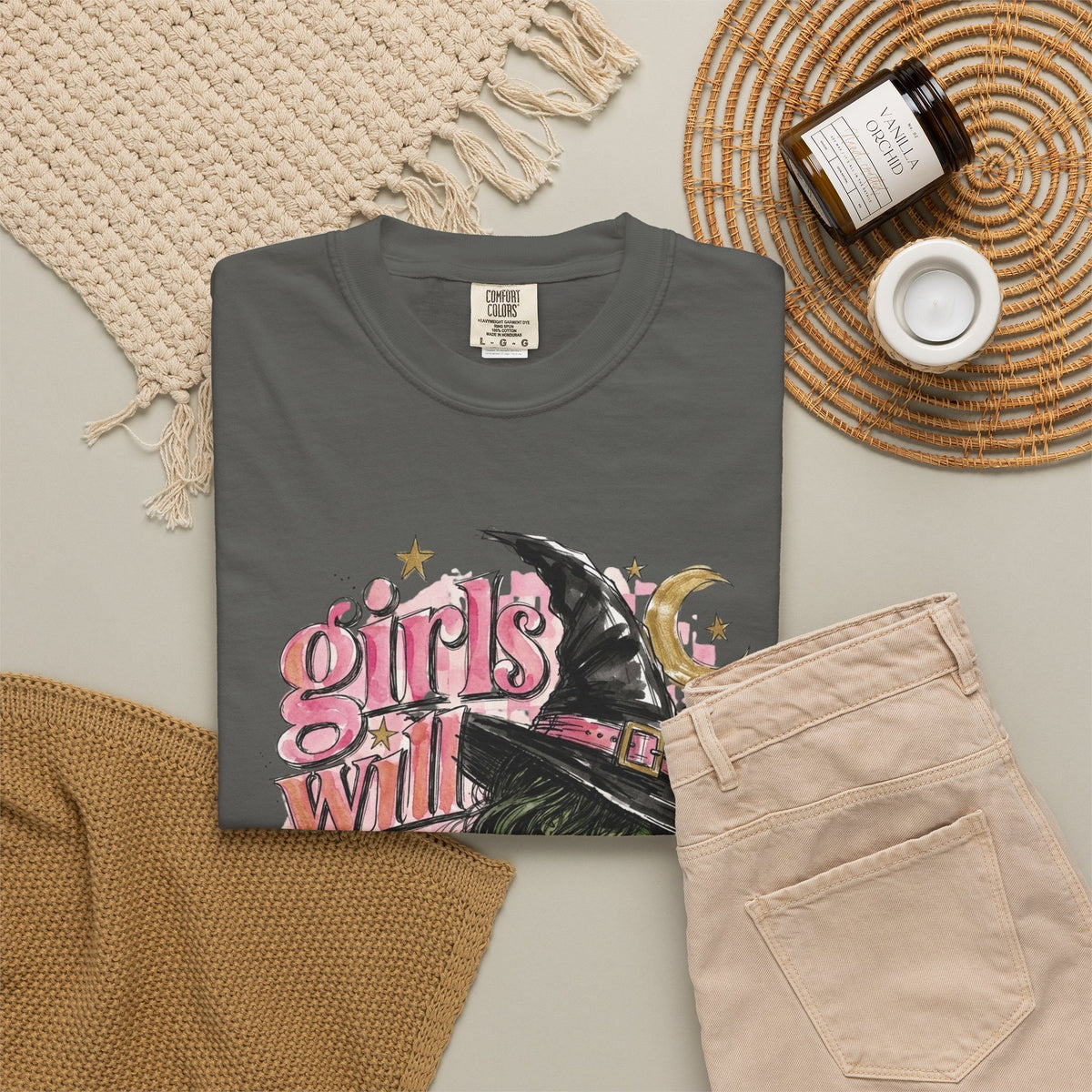 Girls Will Be Girls — Coven Casual Comfort Colors Tee