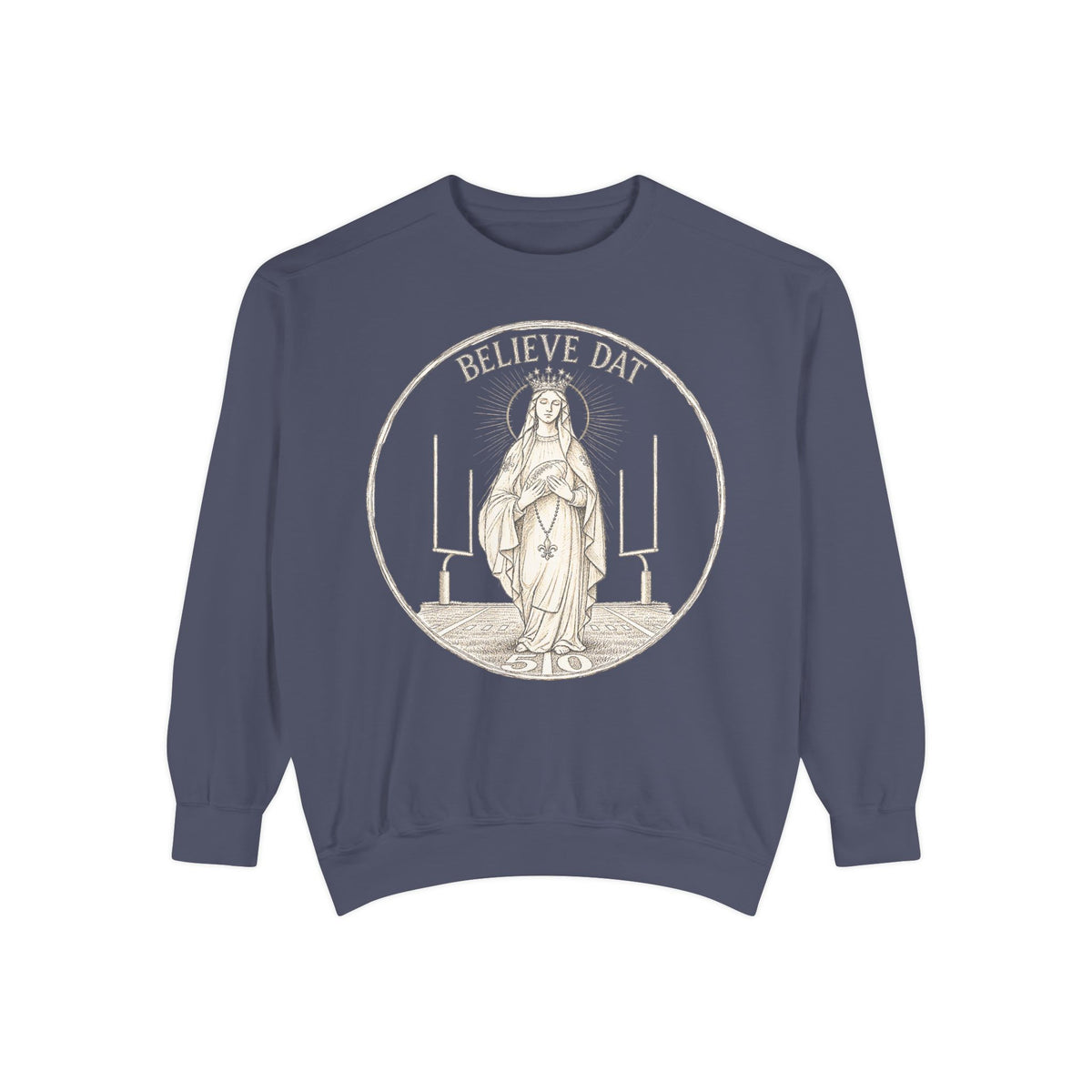 Our Lady of the 50 Yard Line Crewneck