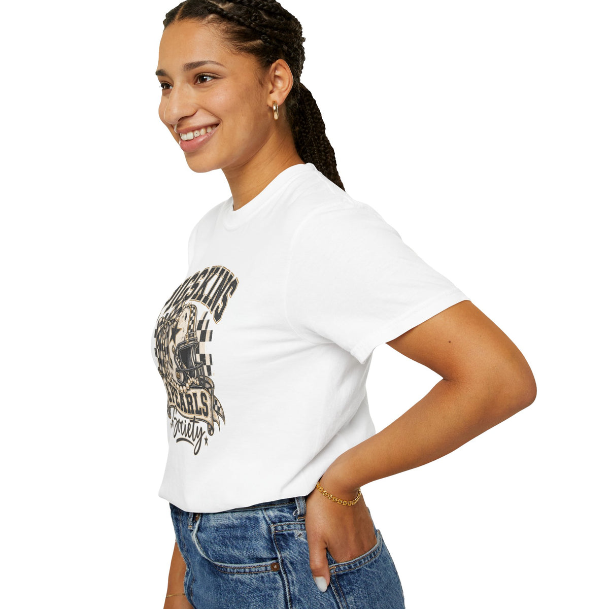 Pigskins & Pearls Society Comfort Colors® Tee