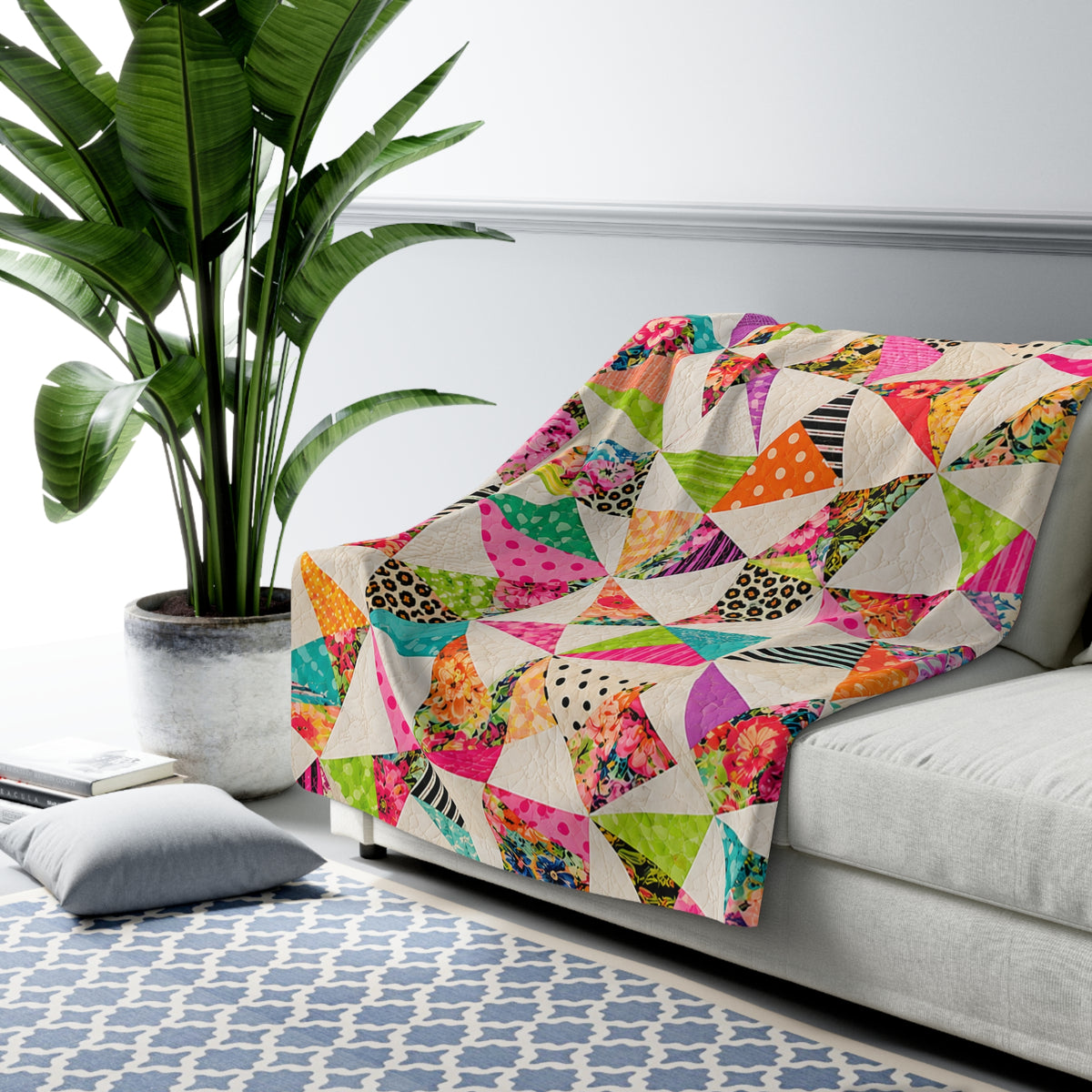 Bayou Confetti Sherpa Fleece Blanket