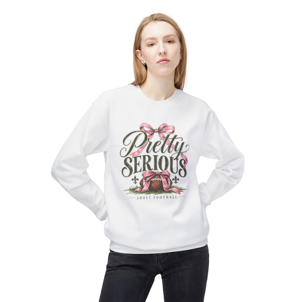 Pretty Serious Football Crewneck Sweatshirt