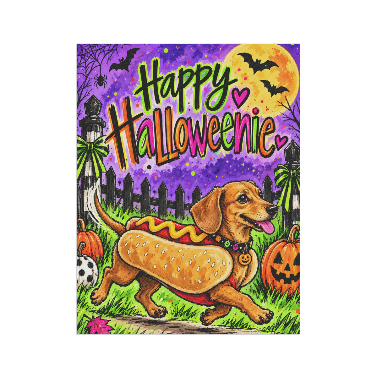 Happy Halloweenie Garden & House Banner