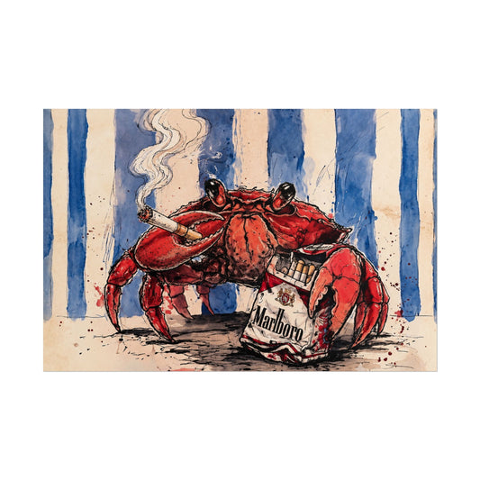 Crabby Habit Rolled Poster