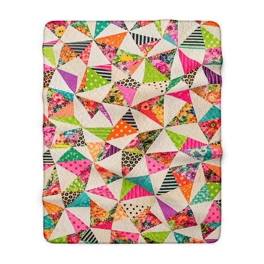 Bayou Confetti Sherpa Fleece Blanket