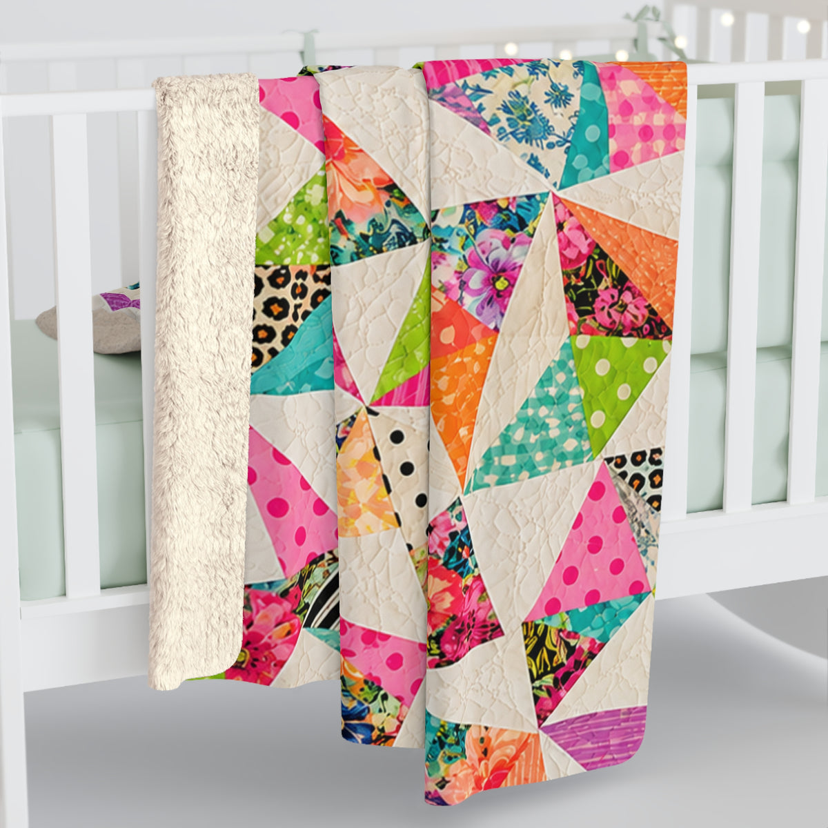 Bayou Confetti Sherpa Fleece Blanket