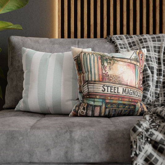 Fiske Theatre, Oak Grove, Louisiana Spun Polyester Square Pillowcase