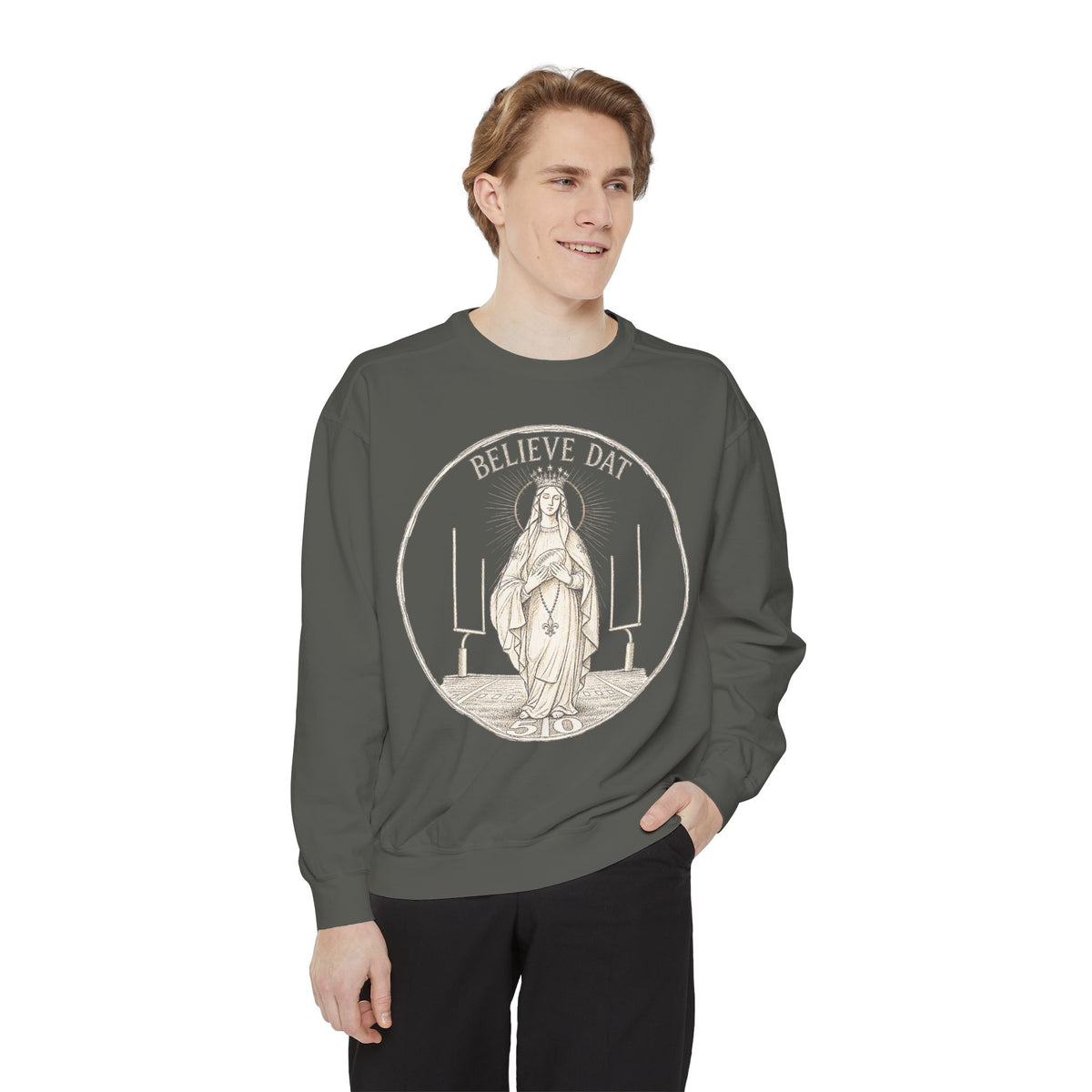 Our Lady of the 50 Yard Line Crewneck
