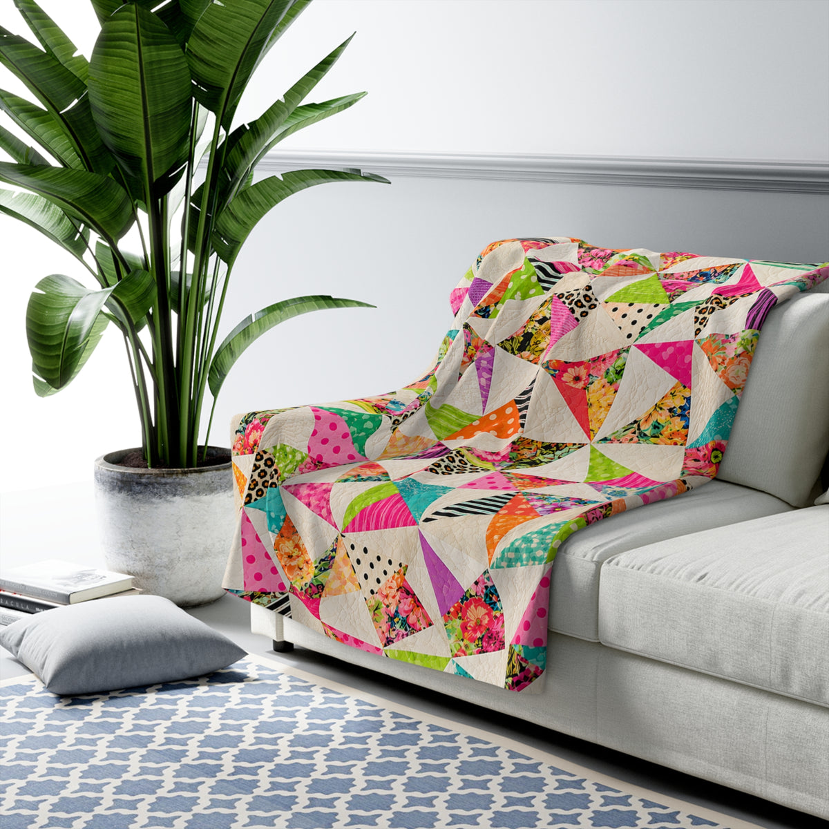 Bayou Confetti Sherpa Fleece Blanket