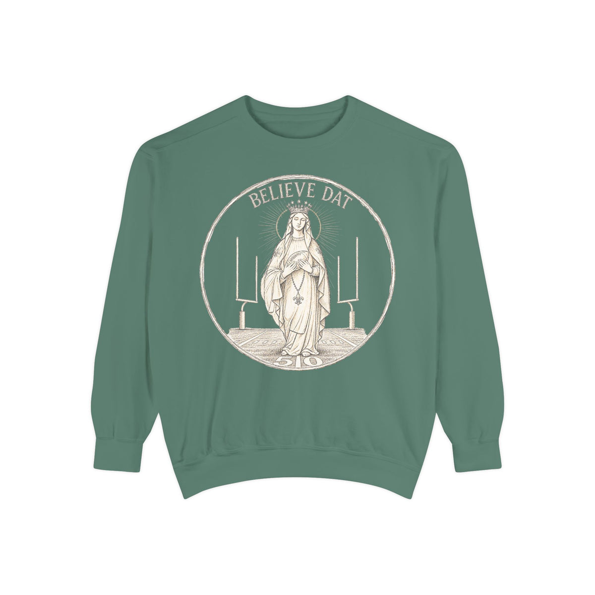 Our Lady of the 50 Yard Line Crewneck