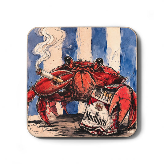 Crabby HABIT Hardboard Back Coaster