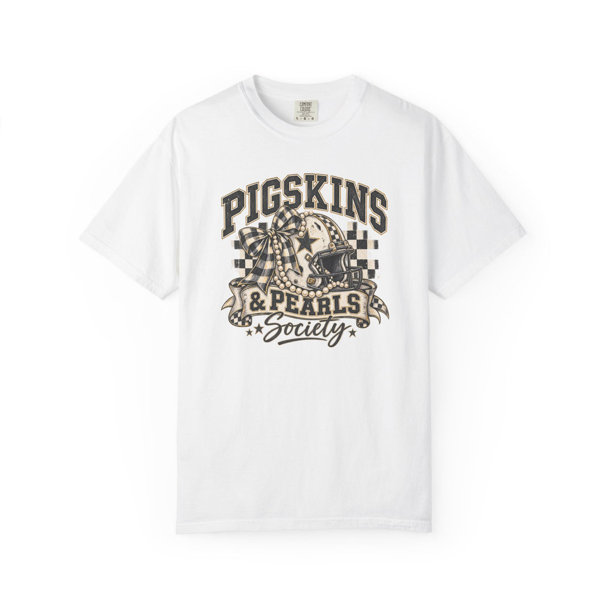 Pigskins & Pearls Society Comfort Colors® Tee