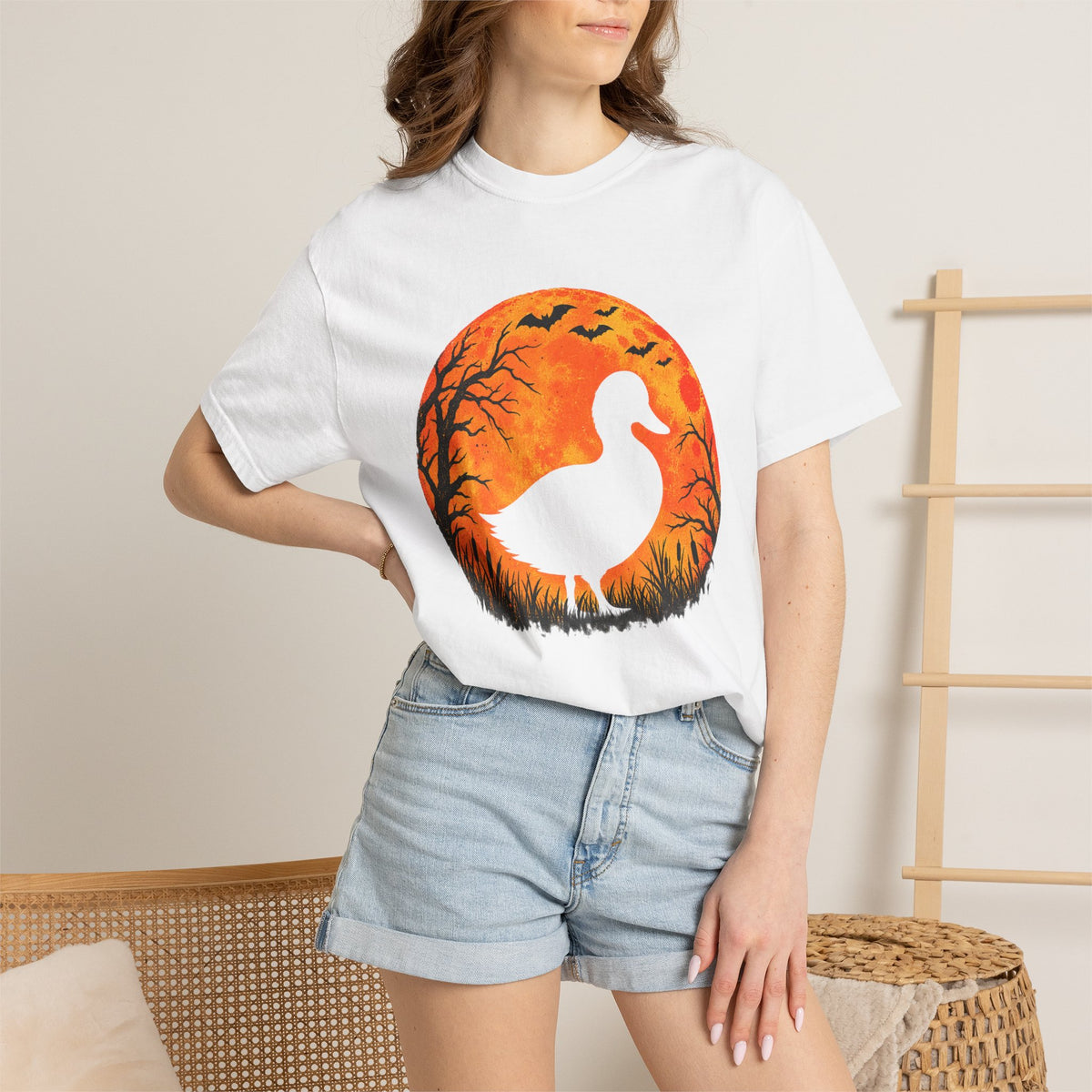 Fowl Moon Rising Comfort Colors Tee