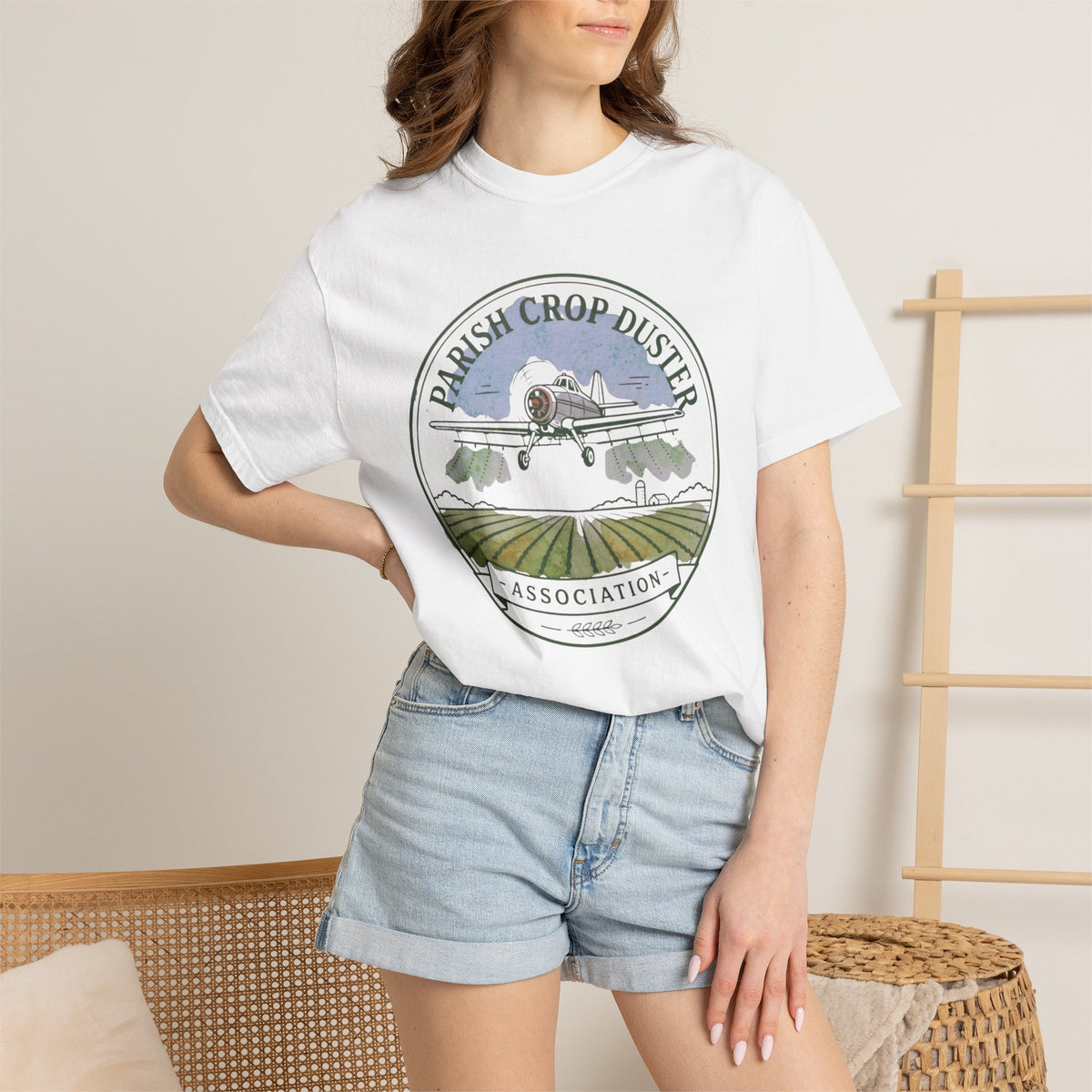 Parish Crop Duster Association Comfort Colors Tee