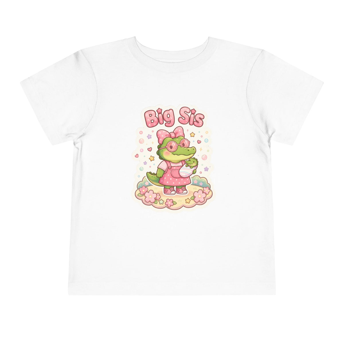 Big Sis Gator Toddler Short Sleeve Tee