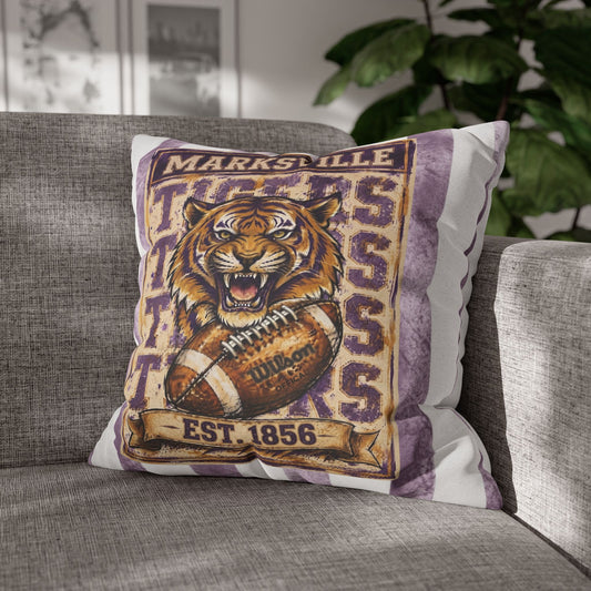 Marksville High Tiger Spun Polyester Square Pillowcase