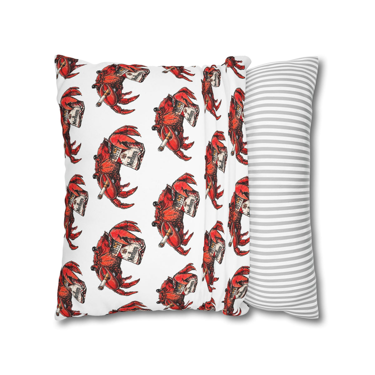 Crabby Habit Square Poly Canvas Pillowcase