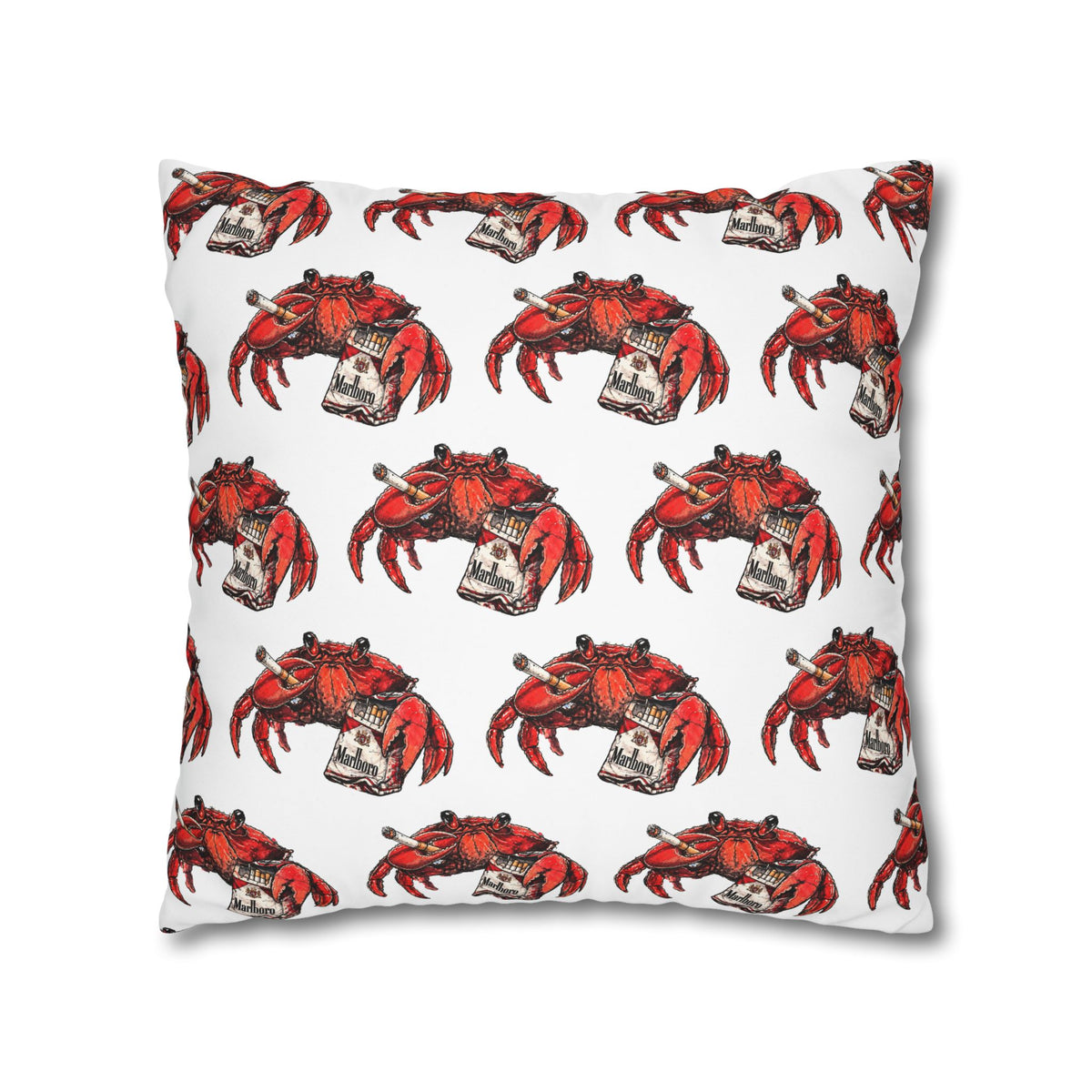 Crabby Habit Square Poly Canvas Pillowcase