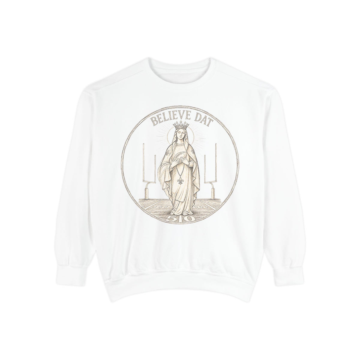 Our Lady of the 50 Yard Line Crewneck