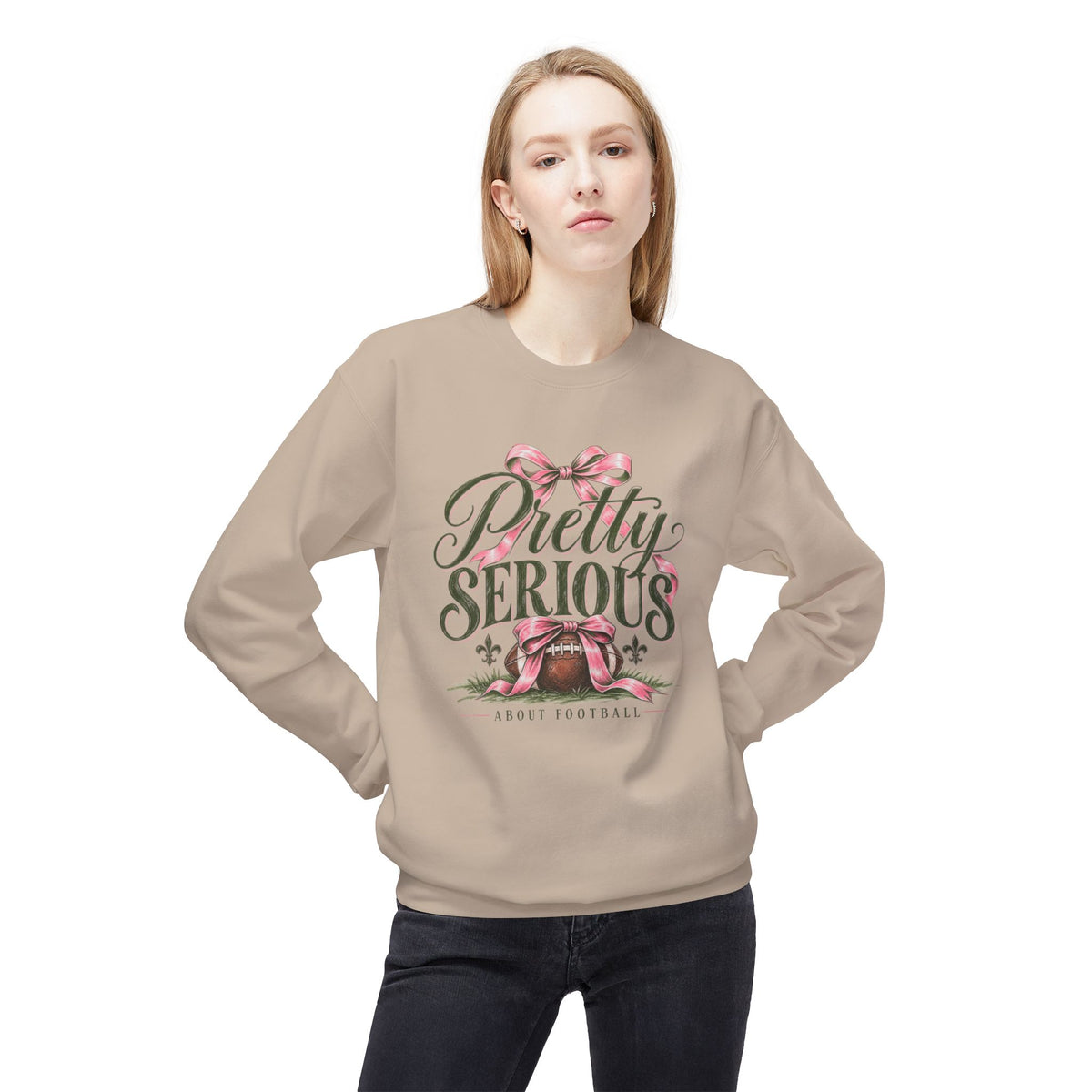 Pretty Serious Football Crewneck Sweatshirt