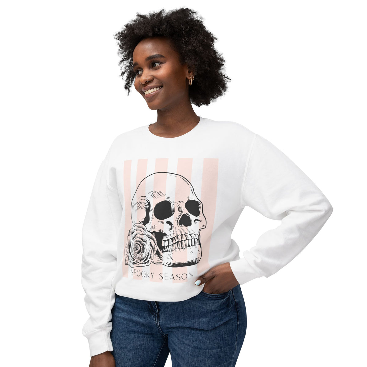 Memento Rose Spooky Season Crewneck Sweatshirt Comfort Colors