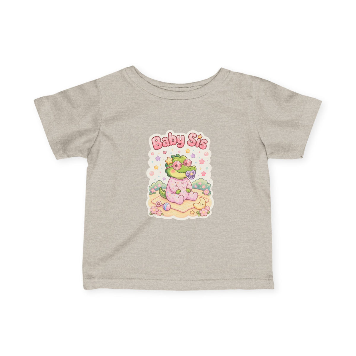 Baby Sis Gator Infant Fine Jersey Tee