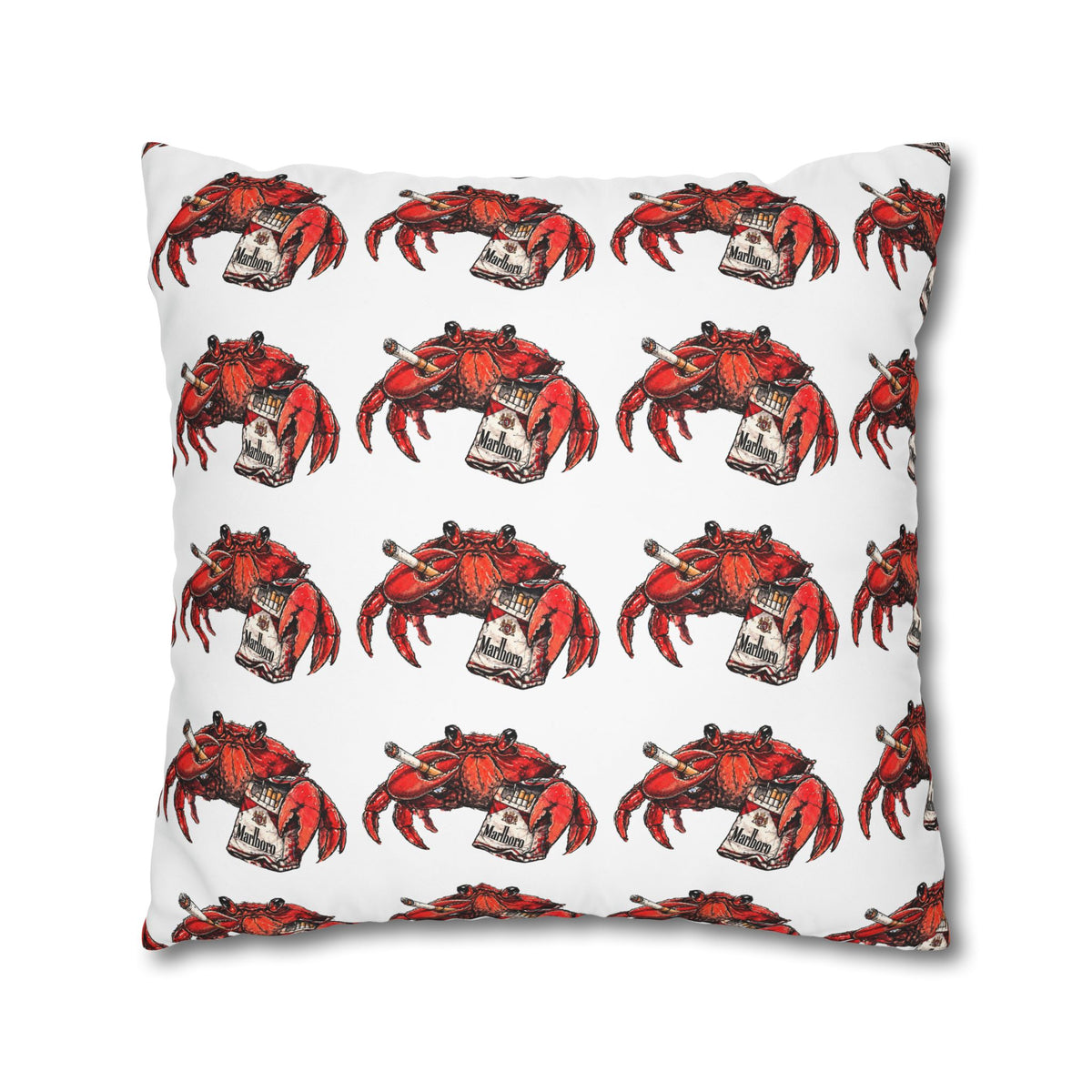 Crabby Habit Square Poly Canvas Pillowcase