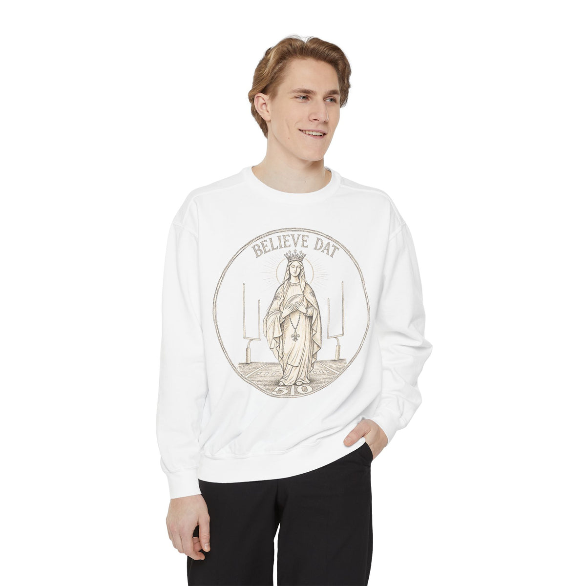 Our Lady of the 50 Yard Line Crewneck
