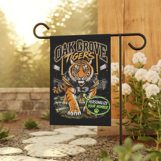 Oak Grove Tigers Personalized Garden Flag